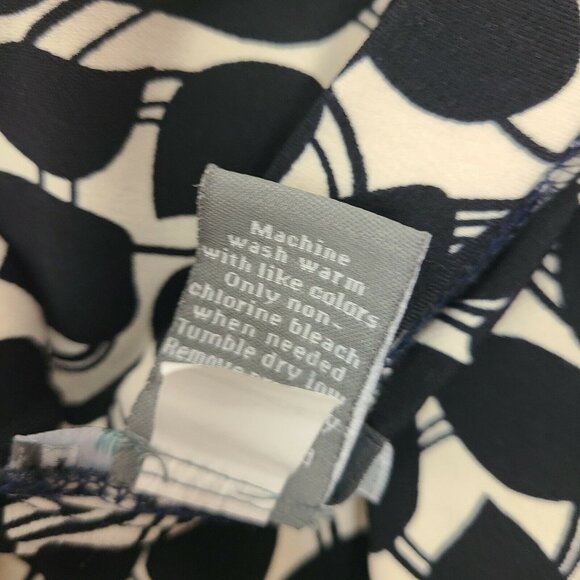 Apt 9 Skirt Womens Size M Medium Stretch Black White Pleated Business Casual - Picture 4 of 5